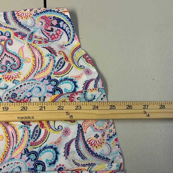 Talbots Women's Size 14P Paisley Print Non-Iron Light Soft Casual Comfort Shirt - Picture 6 of 8